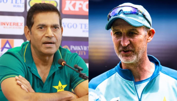 Former Australian cricketer Jason Gillespie criticizes Aqib Javed, calling him a clown during a coaching debate