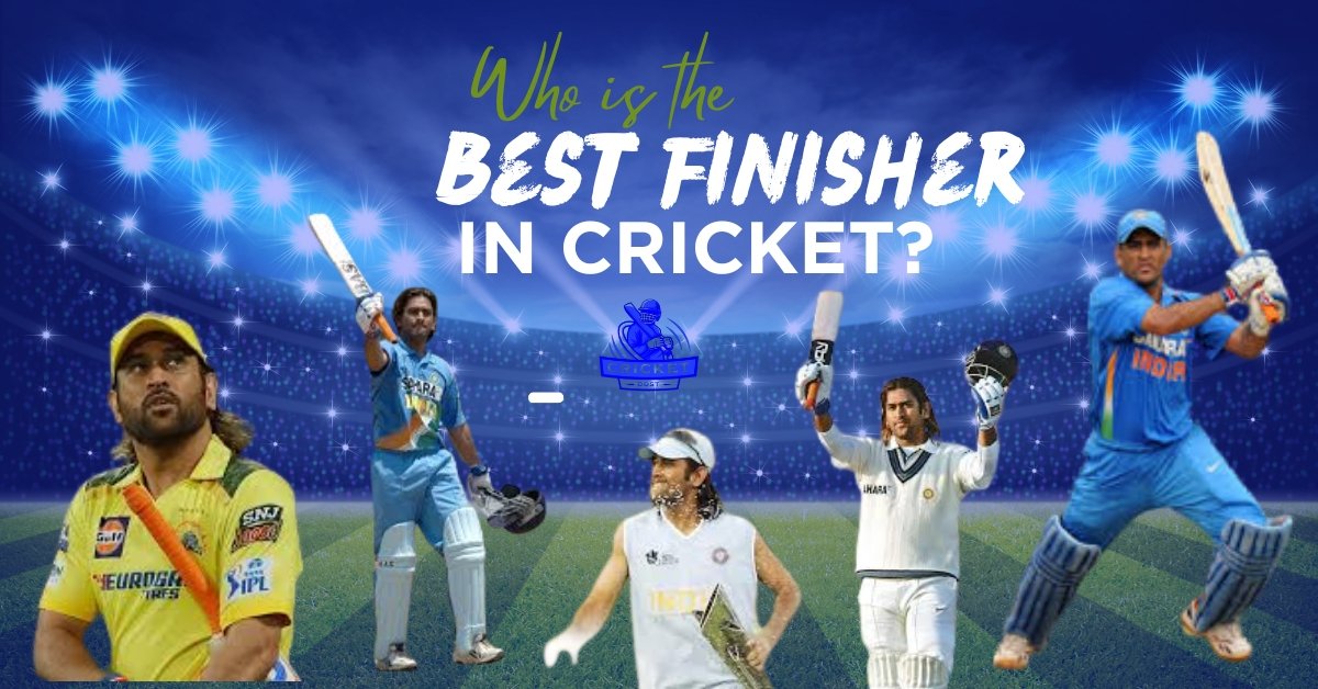 MS Dhoni celebrates after finishing a cricket match with a match-winning shot, regarded as one of the best finishers in cricket history