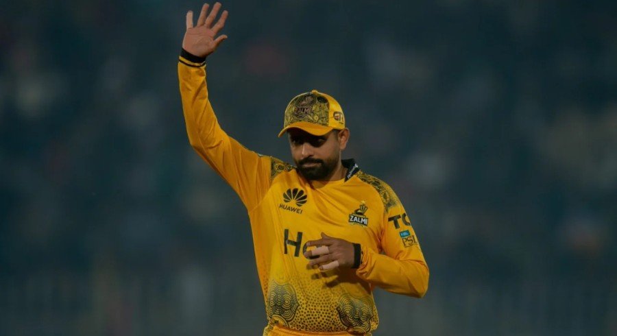 Babar Azam seen walking off the field after sustaining a minor injury during a practice session ahead of the PSL 2025 kickoff