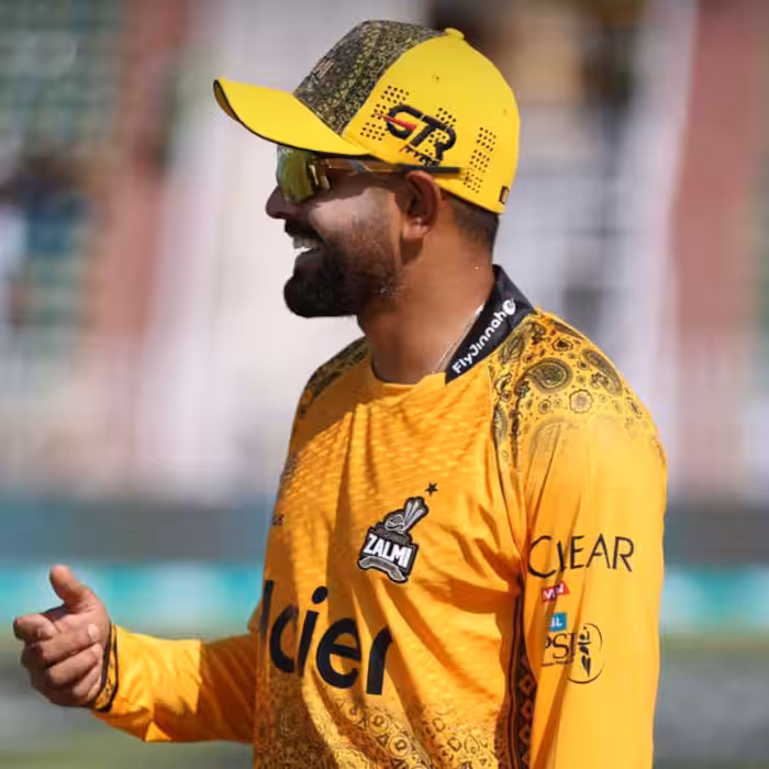 Babar Azam walking off the field disappointed after another low score in PSL 2025 match