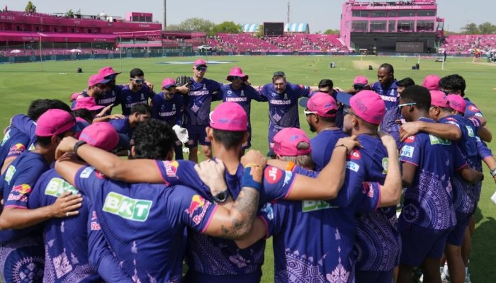 Rajasthan Royals players react after being eliminated from IPL 2025, showing frustration and disappointment