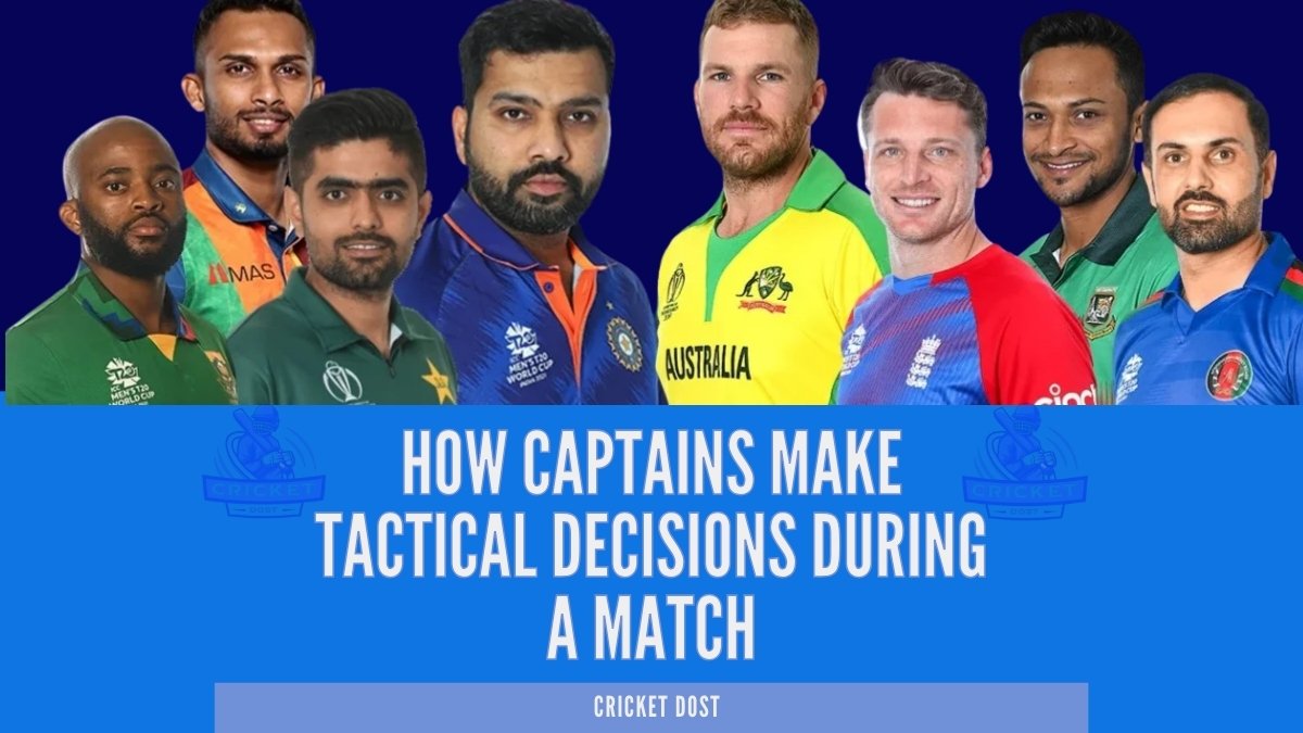 Cricket team captain making tactical field adjustments during a live match