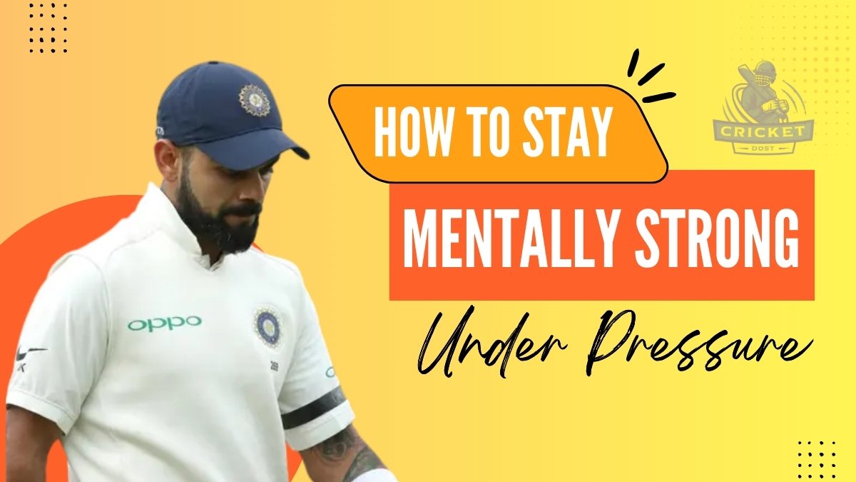 Cricketer staying focused and mentally strong during a high-pressure match