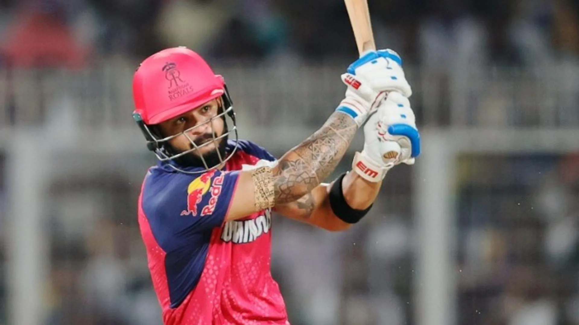 Riyan Parag celebrates after hitting six sixes in an over during a domestic T20 match as Rishabh Pant struggles with form