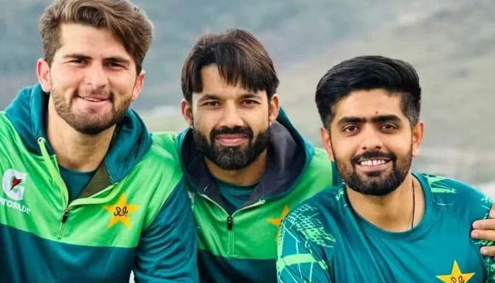 Babar Azam, Mohammad Rizwan, and Shaheen Afridi in action during international cricket matches